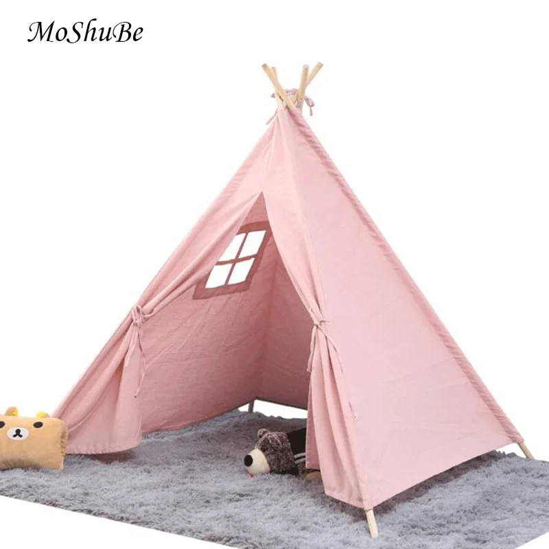 Детская игровая палатка, игрушки для малышей, Вигвама, складной деревянный игровой домик, вигвамы для украшения детской комнаты, Игровая палатка