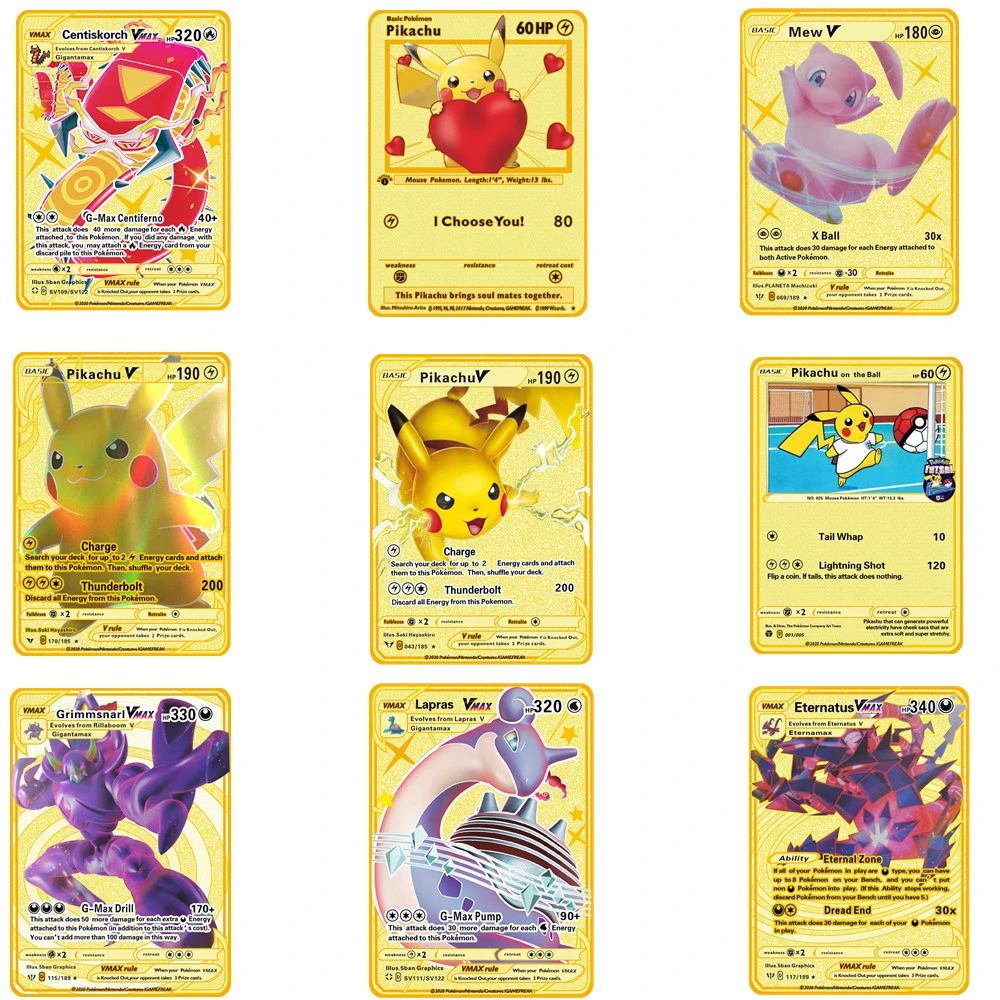 Anime Pokemon Dx Vmax V Metal Cards Pikachu Charizard Morpeko Blastoise  Zamazenta Collection Card Toys Gift - Game Collection Cards - AliExpress