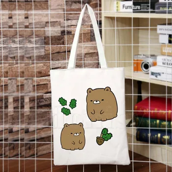 

Cute Animal Ladies Handbags Cloth Canvas Tote Bag Shopping Travel Women Eco Reusable Shoulder Shopper Bags Bolsas De Tela
