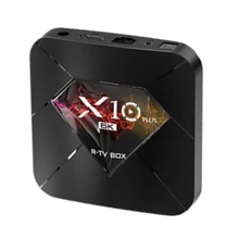 Новейший X10 MAX Plus ТВ приставка Android 9,0 4 Гб 64 Гб ТВ приставка медиаплеер двойной WiFi Bluetooth 8K ТВ приставка