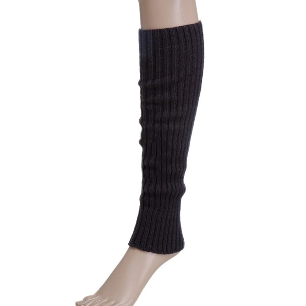 Прекрасный Карамельный цвет вязаные зимние гетры сапоги до колена носки для женщин - Цвет: gray