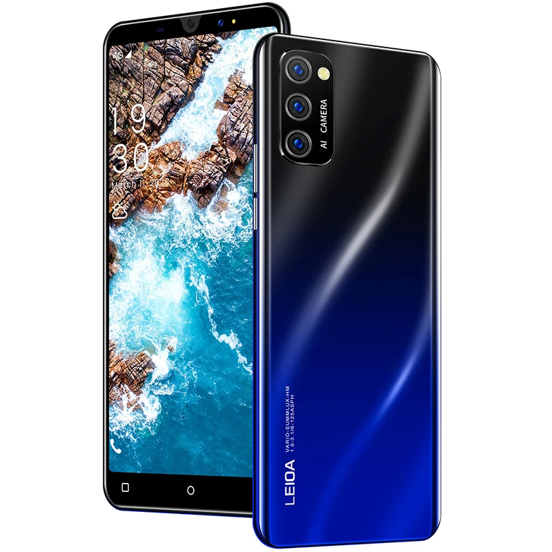 [EAM] Gray Irregular Knitting Sweater Loose Fit ?Smartphone Android 9.0 Smart Phone  Recognition Free Case Cheap unlock mobile phone wholesale free shipping  Student smartphone