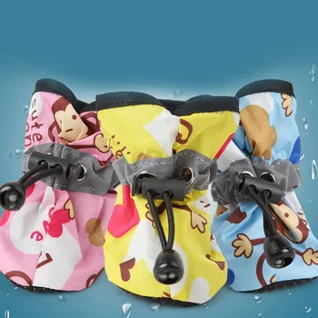 

Non-slip Pet Dog Shoes Rain Snow Boots Footwear Reflective strap rainy Pets Puppy Kitty shoes wear waterproof shoes pet Supplies
