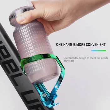 

WHEEL UP Bicycle Water Bottle Cage Rack Aluminum Alloy Mountain Bike Bottle Holder Cycling Equipment Blue Green