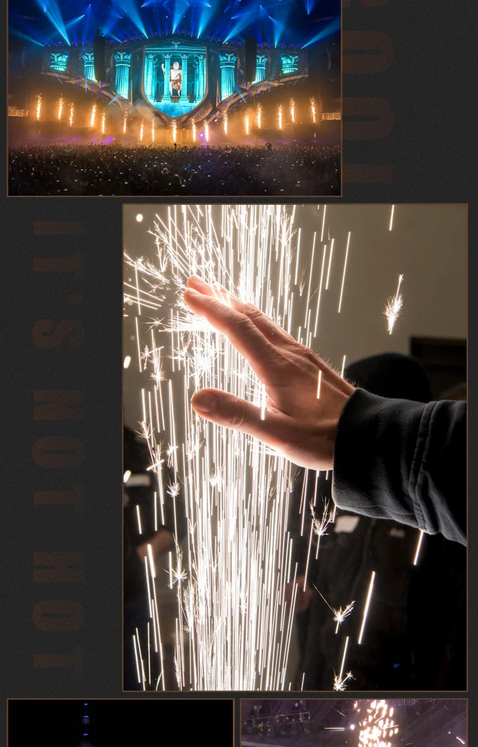 Ti Powder 200g/Bag for Cold Spark Firework Machine Wedding Sparkler Machine Stag