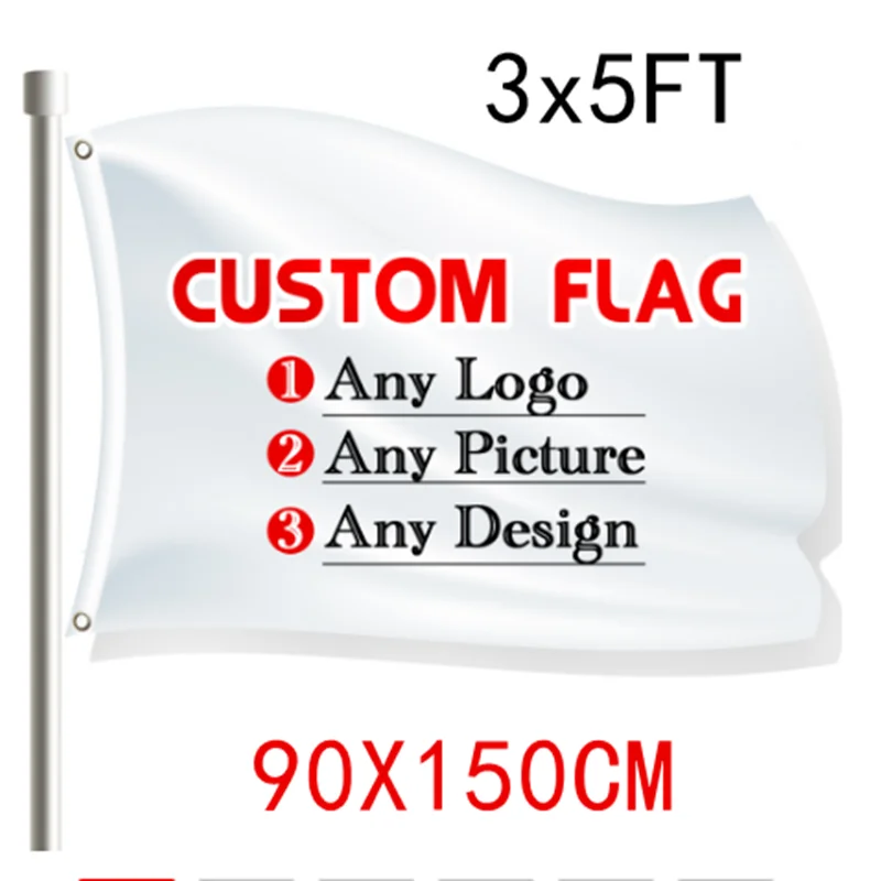 

Флаг на заказ 3x5 футов для улицы-двухсторонние баннеры с латунными люверсами яркого цвета, текстильный заголовок и двойная строчка