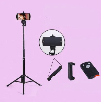 Штатив Live Stand мобильный телефон Автоспуск Bluetooth монопод с ДУ портативный CD50 T07 - Цвет: B