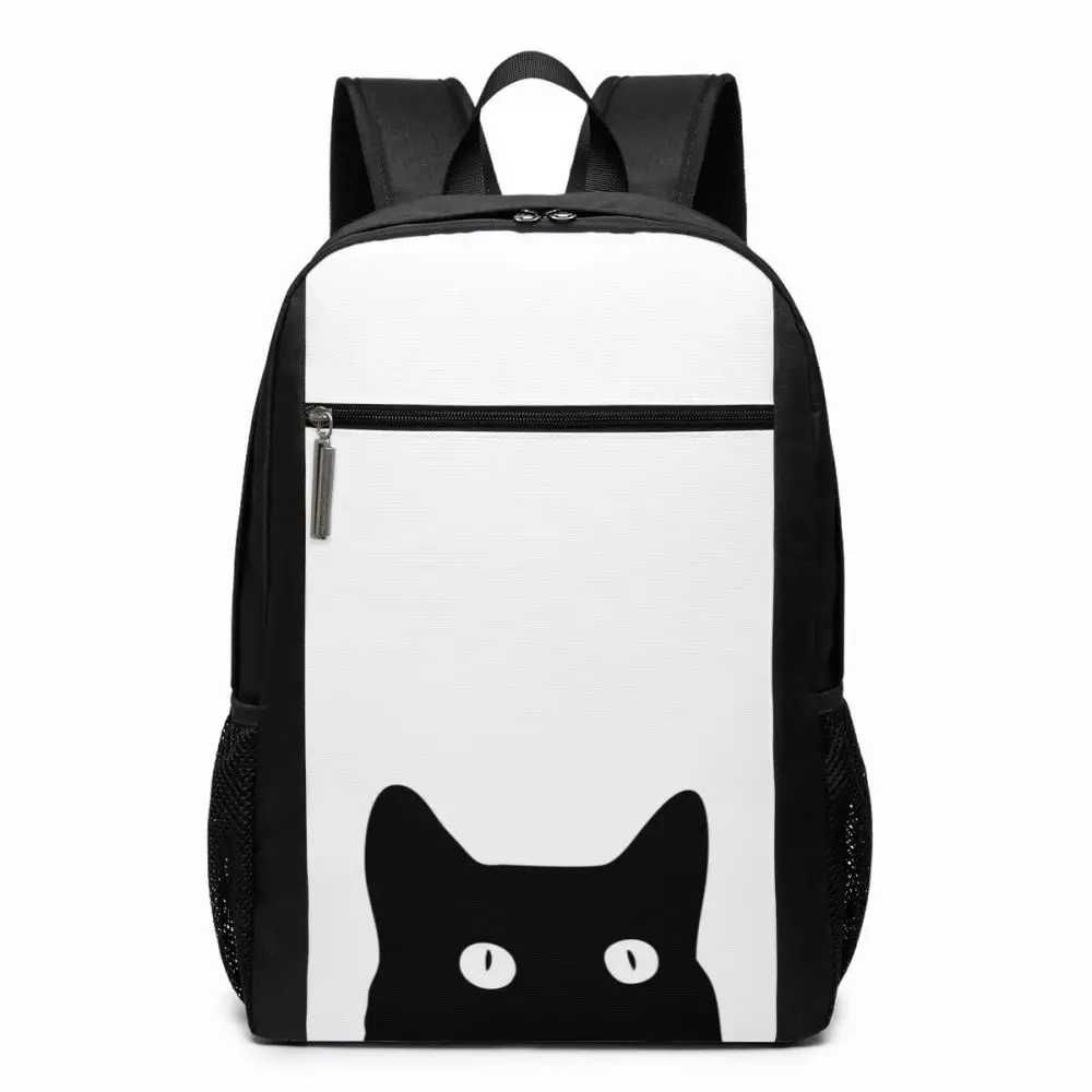 Рюкзак Kitty, рюкзаки Kitty, трендовая сумка для подростков, с рисунком, мужские-женские спортивные многофункциональные сумки высокого качества - Цвет: Black Cat