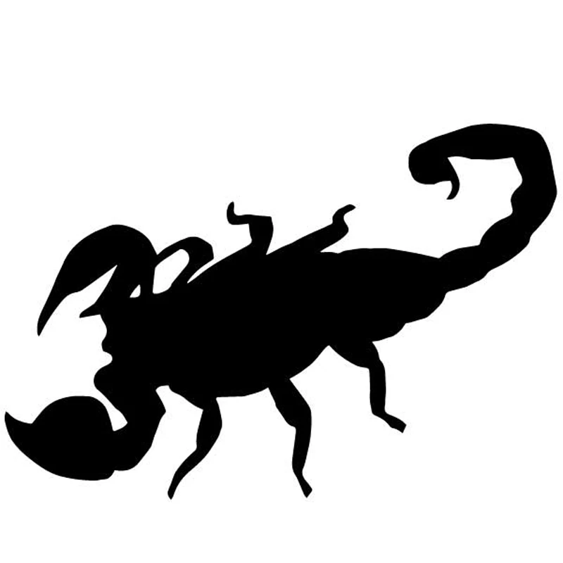 

15.7CM*10.6CM Scorpion Terror Pattern Decor Car Door Vinyl Decal Car Sticker Black/Silver C4-3042