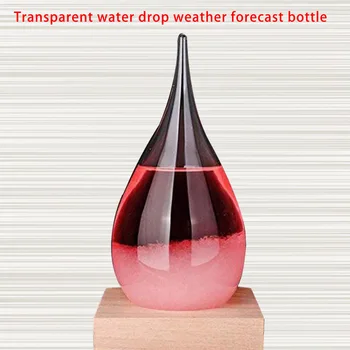 

2019 New Transparent Droplet Storm Glass Water Drop Weather Storm Forecast Predictor Monitor Bottle Barometer Home Decor