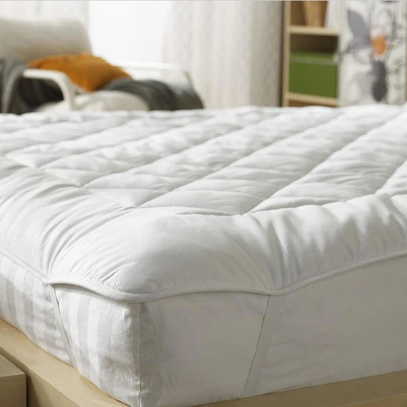 VESCOVO Mulberry Silk Bedding Mattress Topper 100% Silk Filled Bed Topper For Queen King Size