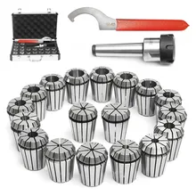 Jeu de mandrins de serrage ER32 avec tige MT3, 18 pièces, 3 20mm, pour tour CNC, fraiseuse, gravure, perçage, outils de taraudage