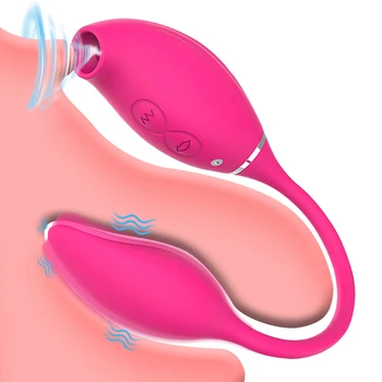 2 in 1 G-Spot Clitoral Sucking  Vibrator With Vibrating Egg Clitoris Stimulator Nipples Clit Sucker Sex Toys For Women Adults 18 1