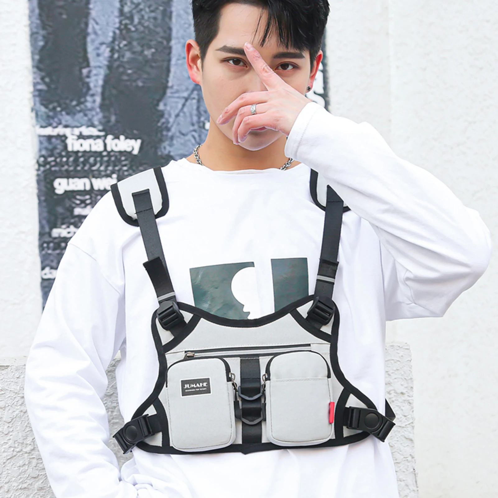 Generic Running Bag Men Sport Chest Rig Vest Gym Training Gym Bag