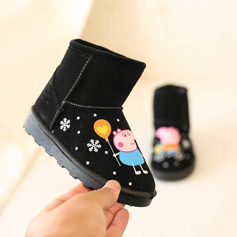 new plush warm snow boots fashion children's boots boys shoes children's girls winter shoes 25 yards- 36 yards children's