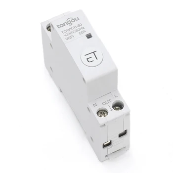 

WiFi Circuit Breaker Remote Control By EWeLink APP Voice Control With Amazon Alexa Google Home 18mm Din Rail Main Switch