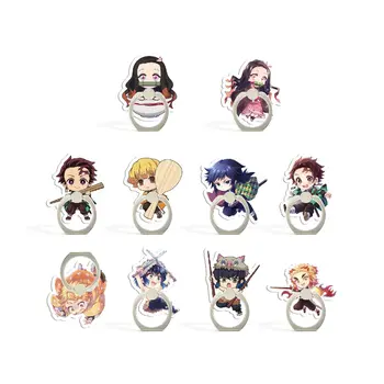 2021 Nuovo design 1 pezzo 360 ° Degree Cute Anime Demon Slayer Anello per cellulare Supporto per anello per smartphone per cartoni animati 1