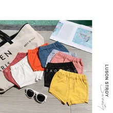 L/шорты их чистого хлопка для мамы и дочки, летняя одежда, стиль, верхняя одежда для маленьких девочек, повседневные штаны, западный стиль, универсальная тонкая одежда для детей