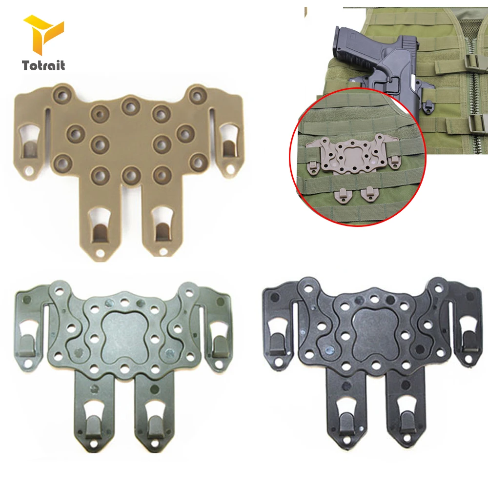 

TOtrait Quick Release Gun Holster Platform Molle for Glock 17 19 Beretta M92 Airsoft Case Adapter CQC Mount Hunting Accessories