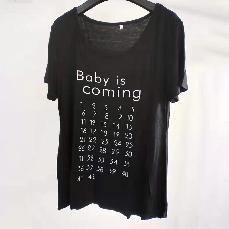 high end maternity clothes Cotton Fashion Pregnant Tops Maternity T-shirt Maternity Clothing Breastfeeding Clothes Watermelon Printing Pregnant Clothes sustainable maternity clothes