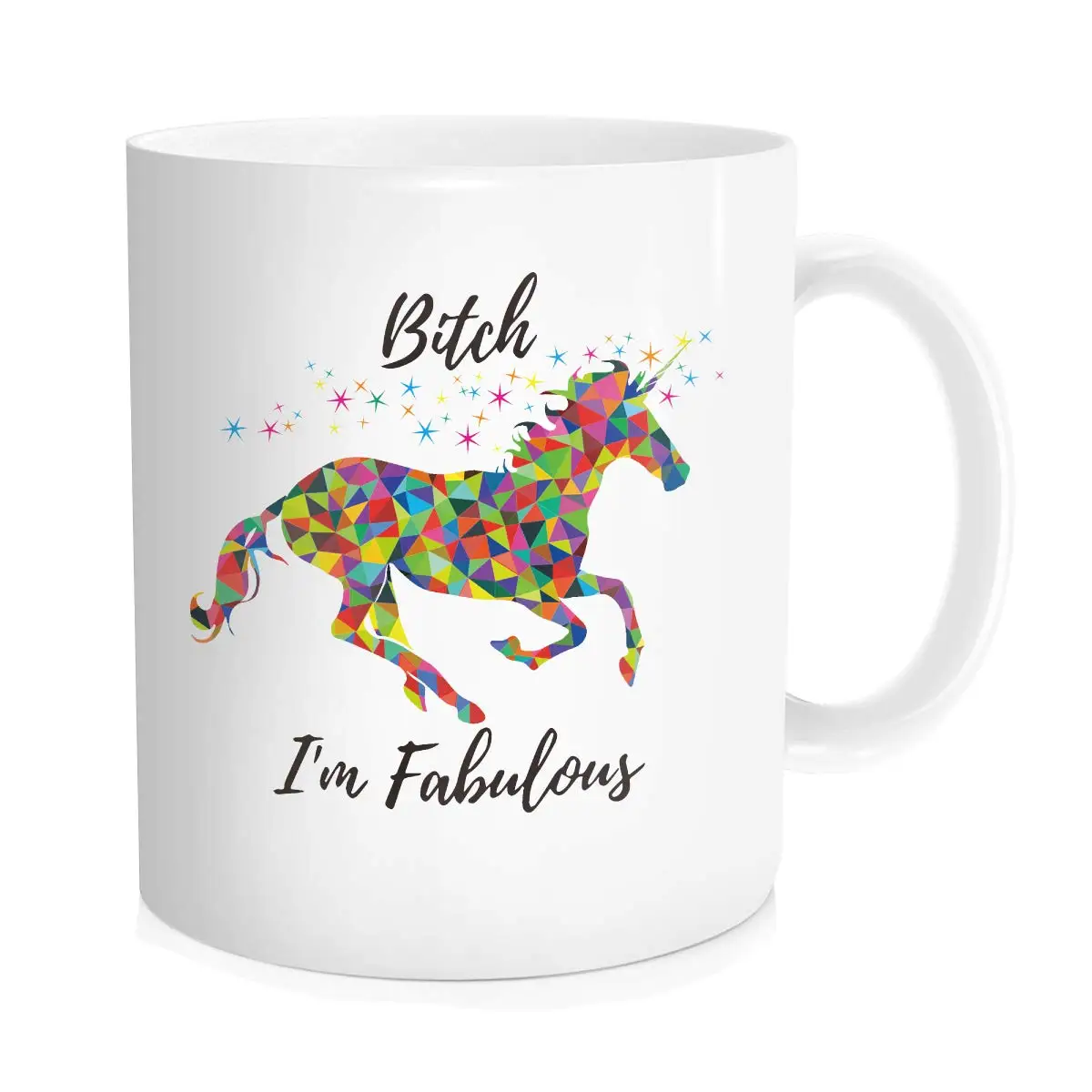 Fabulous Unicorn Funny Design Novelty Coffee Tea Ceramic Mug Cup Gift Idea 