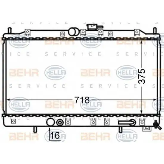 Cooling radiator for MITSUBISHI: GALANT Mk VI (EA _) 2.0 | Автомобили и мотоциклы