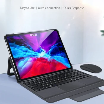 

PressKeyboard for iPad Pro 12.9Inch 2020 Cover netic Ultra Slim ic Keyboard Cases Bluetooth 5.0 Wireless Keyboard