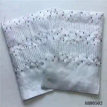 Африканский гелевый головной убор ASO OKE Высококачественная нигерийская Кружевная повязка на голову ASO OKE обертывание бисером и стойками для вечерние 2 шт./лот