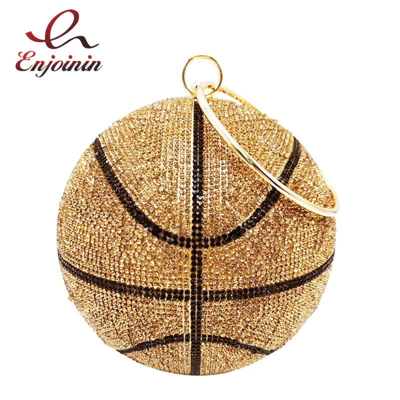 Luxury Basketball Diamond Party Evening Bag Purses and Handbag for