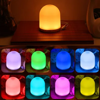

12 LED RGB Night Light Color Change USB Rechargeable Dimmable Bedside Lamp