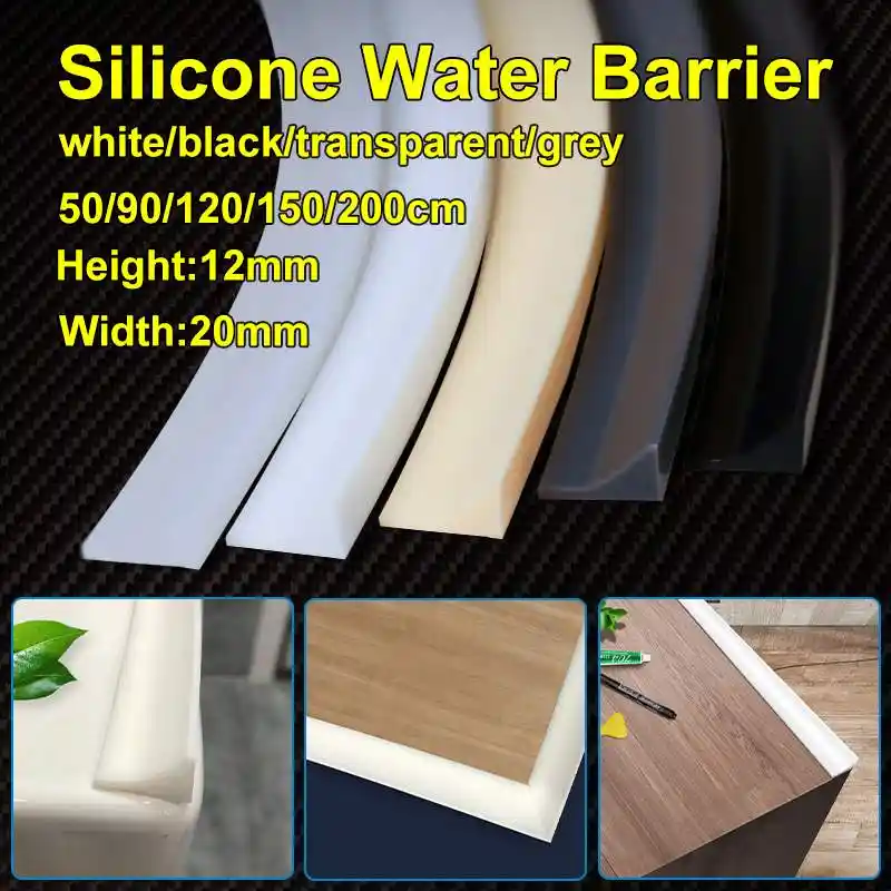 Silicone Shower Water Barrier Flexible Self adhesive Waterstopper
