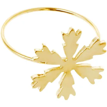 

12Pcs/Lot Christmas Snowflake Napkin Ring Napkin Buckle for Wedding Party Decoration