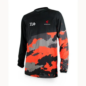 

DAIWA CoolMax Long Sleeve Fishing Swimming Clothing Sunscreen Anti-uv Breathable Coat Size XS-5XL Drop Shipping Ready Stock