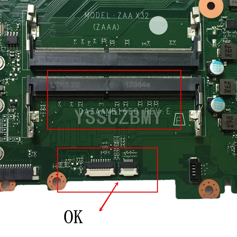 NEW ZAA X32 ZAAA DAZAAMB16E0 for ACER F5-573 F5-573G E5-575