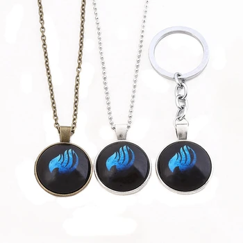 

FAIRY TAIL Anime Cosplay Character Props Luminous Time Gemstone Necklace Keychain Adult Men And Women Couples Accessories