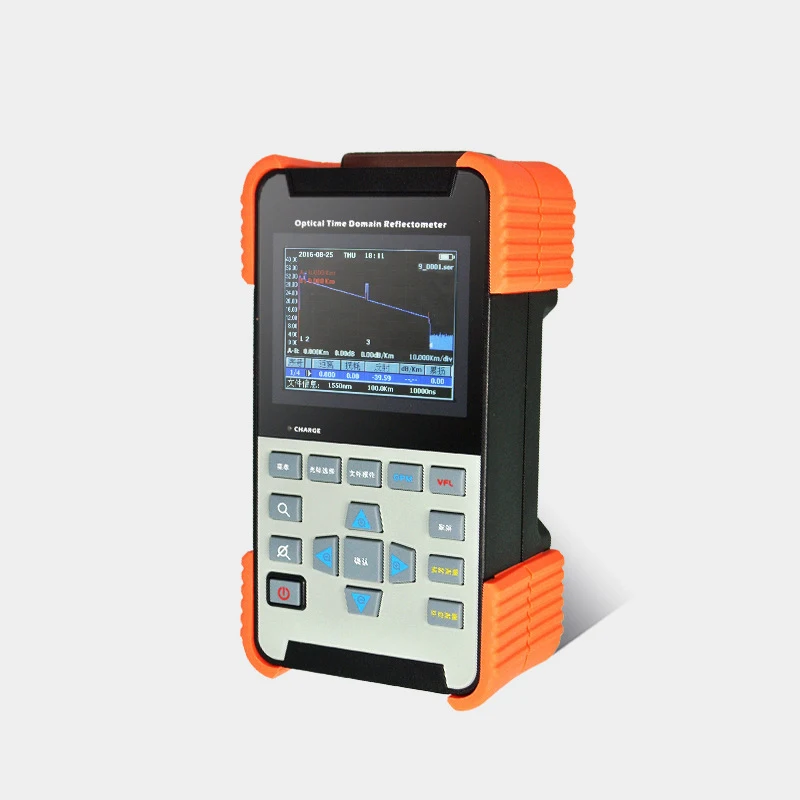 

Handheld OTDR Time Domain Reflector Optical FIber Tester Malfunction Breakpoint Detector Red light Source Fast Measurement Tool