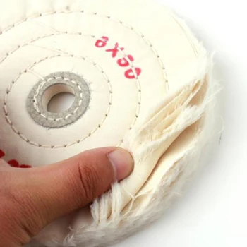 

1X 150mm 6 Inch Round Wool Buffing Pad Polishing Wheel Flannel Buffer Disc Set