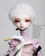 Cheap BJD1/4 SD doll chateau kid queena White Swan 51cm doll toy doll baby girl NO makeup Cheap BJD1/4 SD doll chateau kid queena White Swan 51cm doll toy doll baby girl NO makeup