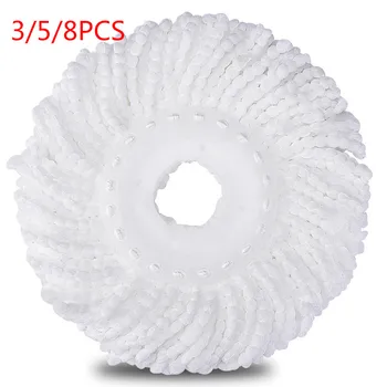 

Household Cloths Microfiber Rotating Mop Replacement Cloth Spin for Wash Floor Lazy Utensils Rag Cleaning Tools Squeeze Mops