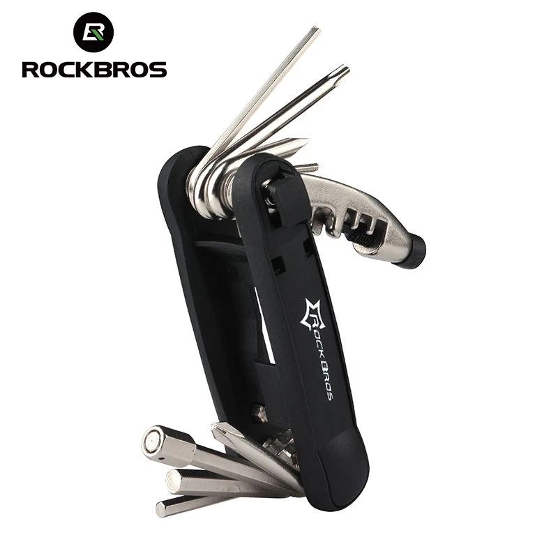 ROCKBROS 12 в 1 Инструменты для ремонта велосипеда многофункциональные инструменты спицевой ключ инструменты для ремонта цикла мульти наборы инструментов для ремонта