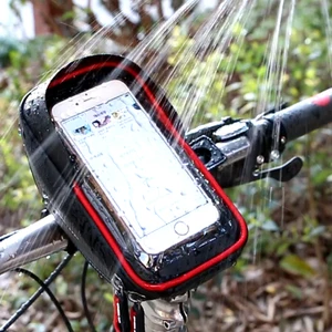 Image 2 - Dokunmatik ekran su geçirmez bisiklet telefonu standı tutucular iPhone SE için 2020 11 Pro Max X Xs XR 8 7 artı bisiklet cep telefonu tutucu