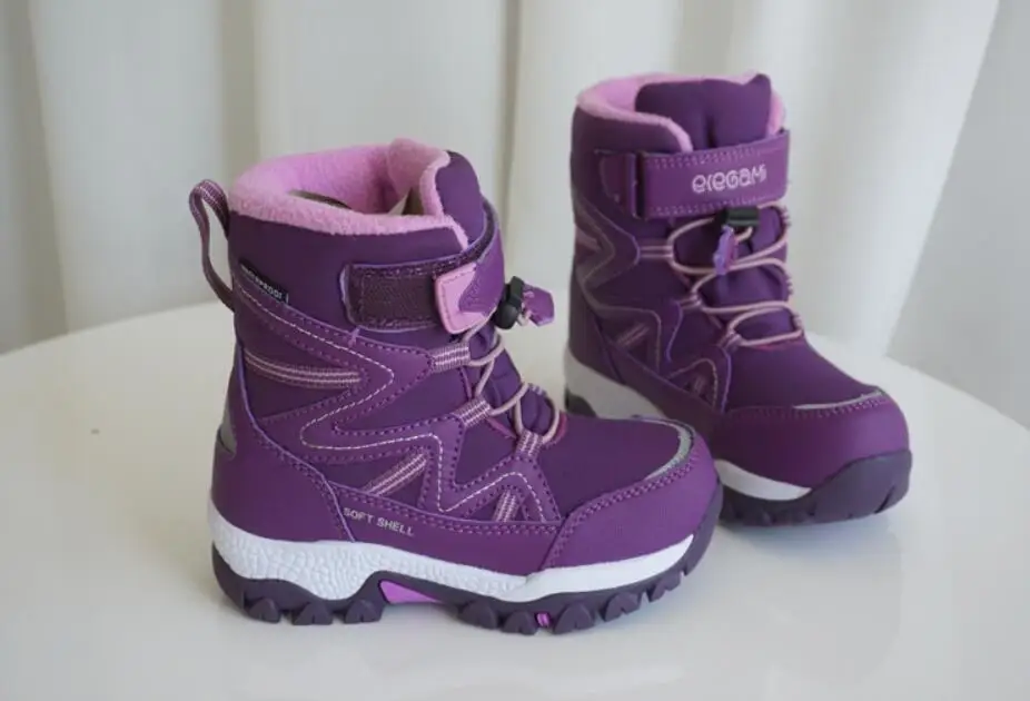 Экспорт erros с шерстью теплая хлопковая обувь Детские уличные Водонепроницаемые зимние ботинки Нескользящие походные лыжные ботинки