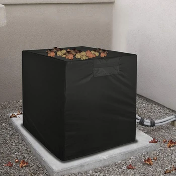 

Oxford Fabric Waterproof Dustproof Reusable Washable Practical Drawstring Solid Foldable Air Conditioner Cover Outdoor Sun Proof