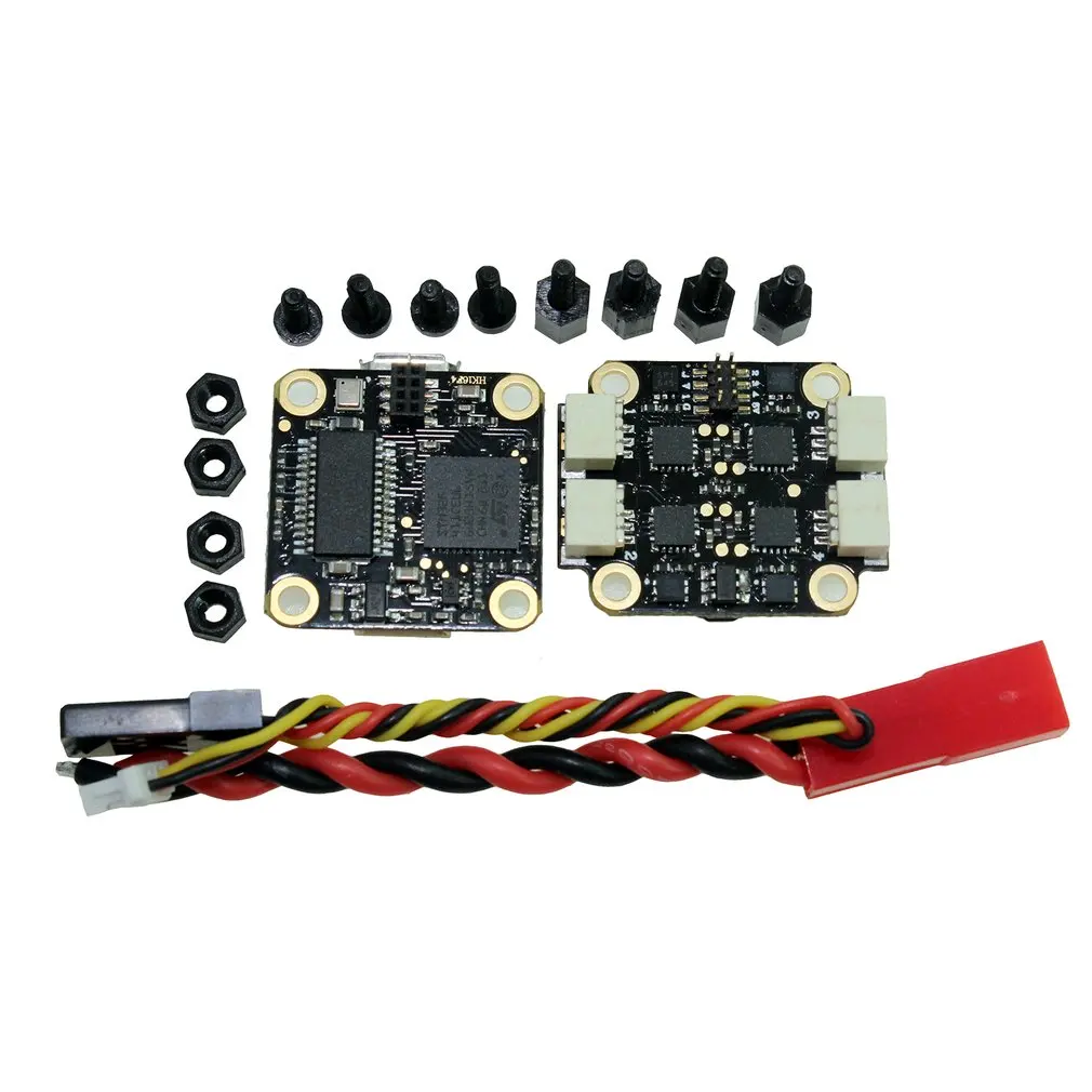 

HAKRC F411 1S Flytower Flight Controller Integrated OSD 4 in 1 BLHeli 10A ESC LED Strip For FPV RC Drone
