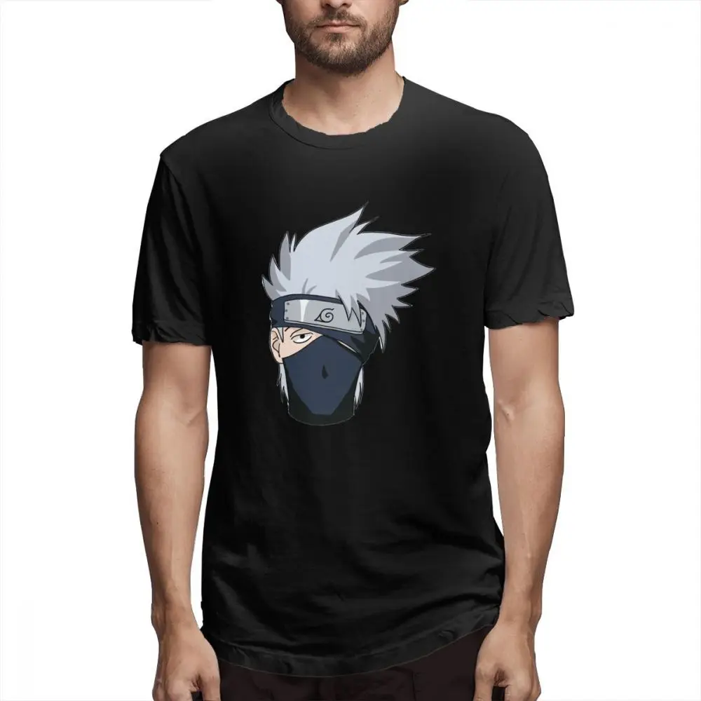 Men T-Shirts Summer Men's Short Sleeve T-shirt Casual Cotton Head Anime Naruto printing t shirt men tee shirt Fun 5XL