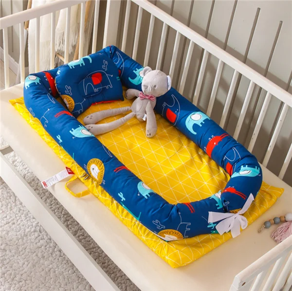 90X50 см, детское гнездо, кровать, складная кроватка для новорожденных, гнездо для сна, детские кроватки, детская люлька, бампер - Цвет: C3 Baby Nest Bed