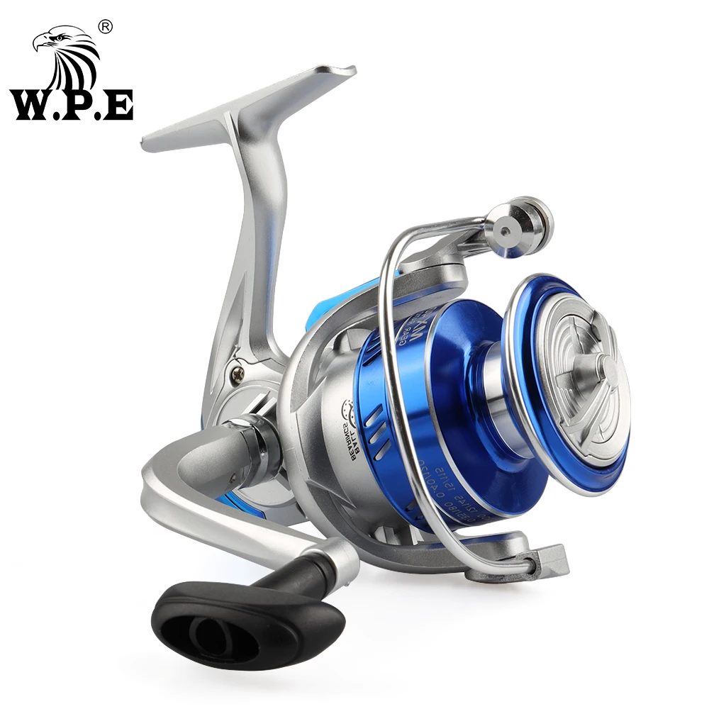 

W.P.E MX 2000-6000 Fishing Reel 5.2:1 4.7:1 High Speed Spinning Reel 5 BBs Metal Spoon Carp Fishing Tackle Pesca Wheel