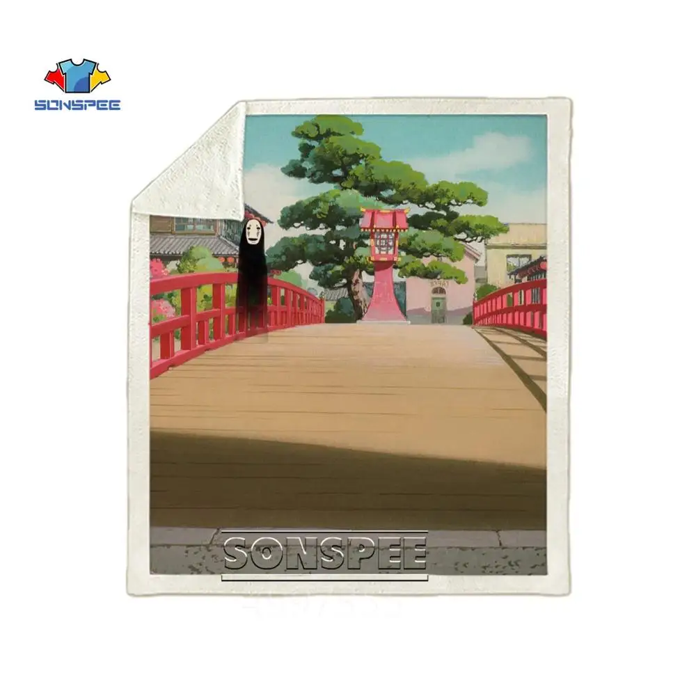 Одеяло SONSPEE THE WIND RISES Totoro Harajuku для детей и взрослых с 3d принтом, покрывало для дивана, стеганое одеяло, сохраняющее тепло, постельные принадлежности, Классическое Одеяло с рисунком аниме - Цвет: 12