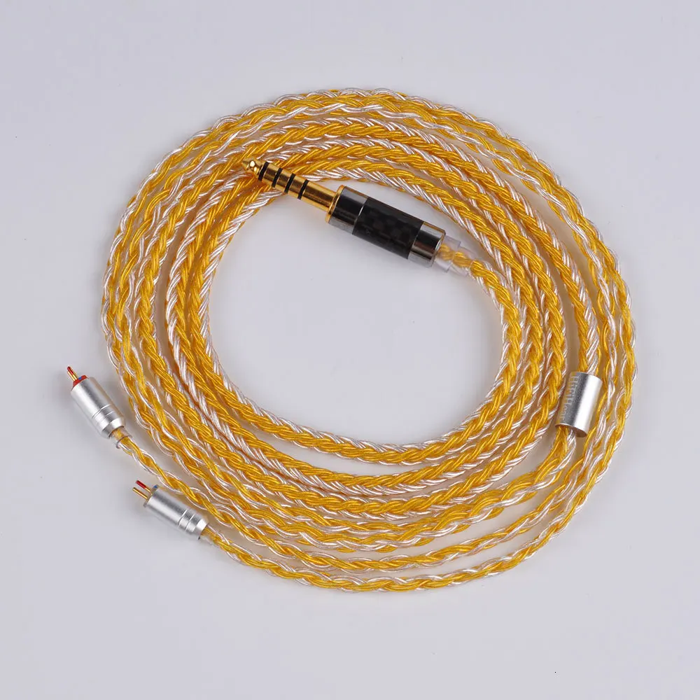 Горячее предложение! Распродажа! HiFiHear 16 Core посеребренный кабель 2,5/3,5/4,4 мм балансный кабель с MMCX/2pin для C10 C16 AS10 ZS10 ZST V90