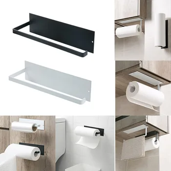 

Kitchen Under Cabinet Towel Cup Paper Hanger Rack Organizer Storage Shelf Holder